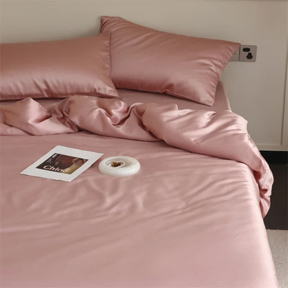 100% Mulberry Silk Bedding Set – Luxury Duvet Cover, Bed Sheet & Pillowcase Set