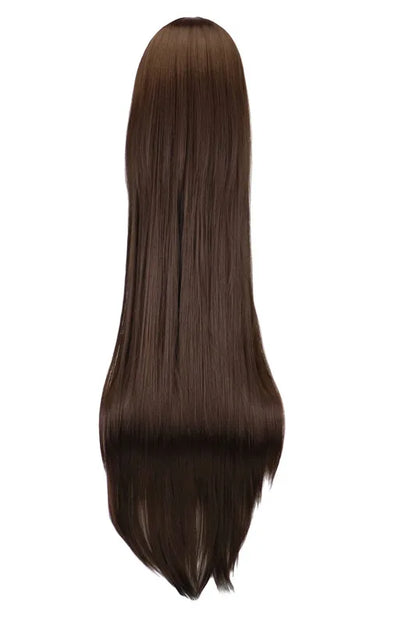 80cm Long Straight Multicolor Heat-Resistant Synthetic Cosplay Wig – Anime Halloween Party Costume Hairpiece