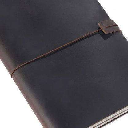 Moterm Genuine Leather Travel Notebook Cover – Handmade Vintage Cowhide Journal & Planner