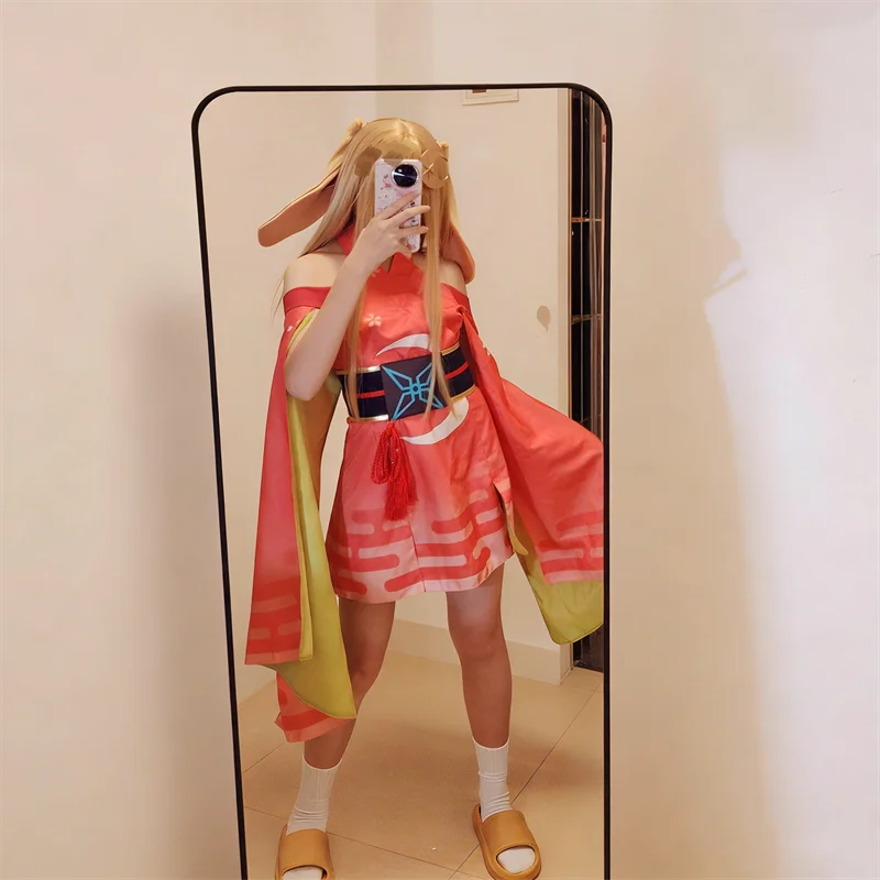 Cosmic Princess Kaguya Cosplay Costume – Full Dress Set with Headwear & Accessories | Anime Role Play Outfit (Halloween / Party)