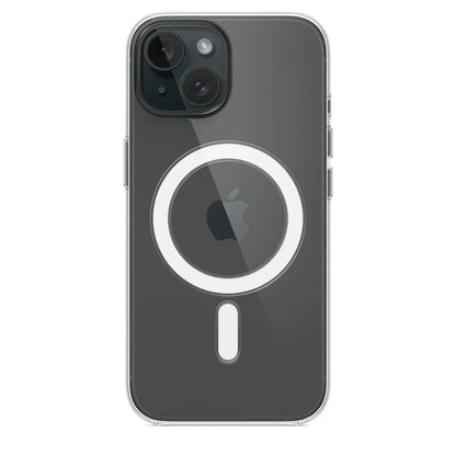Funda magnética transparente para iPhone 17 Air, 16, 15, 14, 13, 12, 11 Pro Max, Mini, XS y XR – Cubierta protectora de silicona transparente compatible con MagSafe