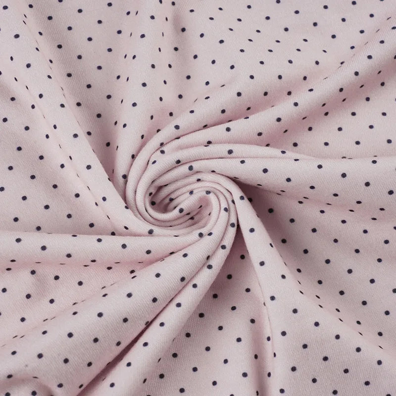 Women’s Sweet Polka Dot One Shoulder T-Shirt Korean Style Slim Fit Summer Casual Office Top