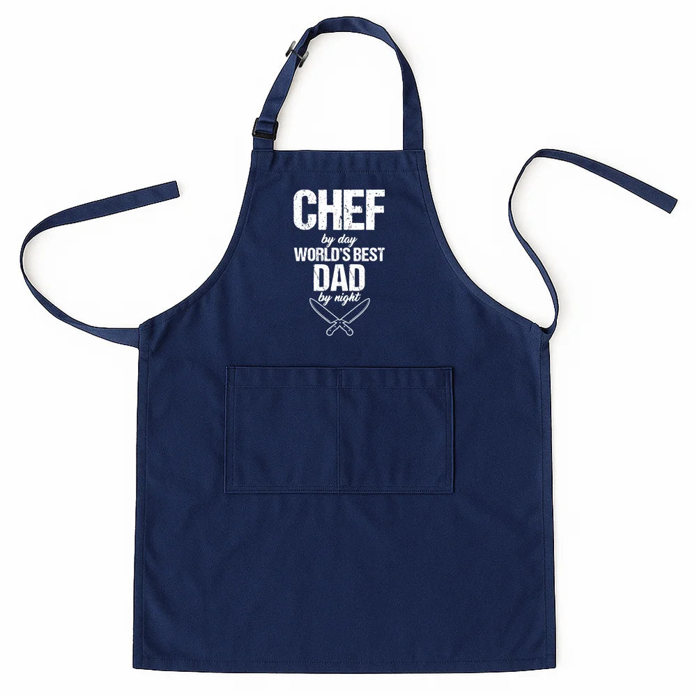 Best Dad Ever Apron – Father’s Day Cooking Gift for Daddy with Pockets, Kitchen Chef Apron AP-002