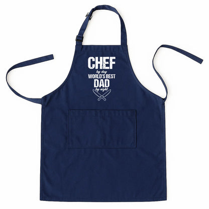 Best Dad Ever Apron – Father’s Day Cooking Gift for Daddy with Pockets, Kitchen Chef Apron AP-002