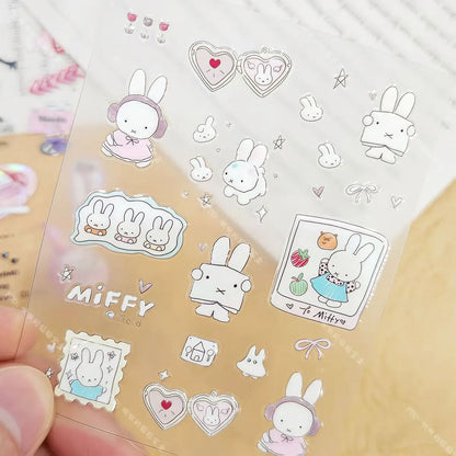 Cute Miffy 3D Nail Stickers – Kawaii Anime Glass Camera Nail Art Decorations (Holiday Gift Set)