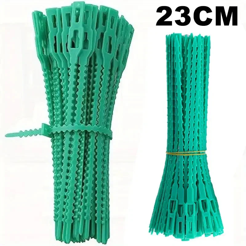 Reusable Garden Cable Ties – Adjustable Nylon Plant Support Straps for Vines, Trees, Shrubs, Gardening Fasteners, Cable Management & Outdoor Organization