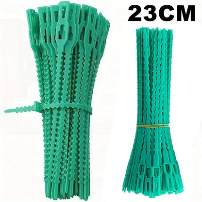 Reusable Garden Cable Ties – Adjustable Nylon Plant Support Straps for Vines, Trees, Shrubs, Gardening Fasteners, Cable Management & Outdoor Organization