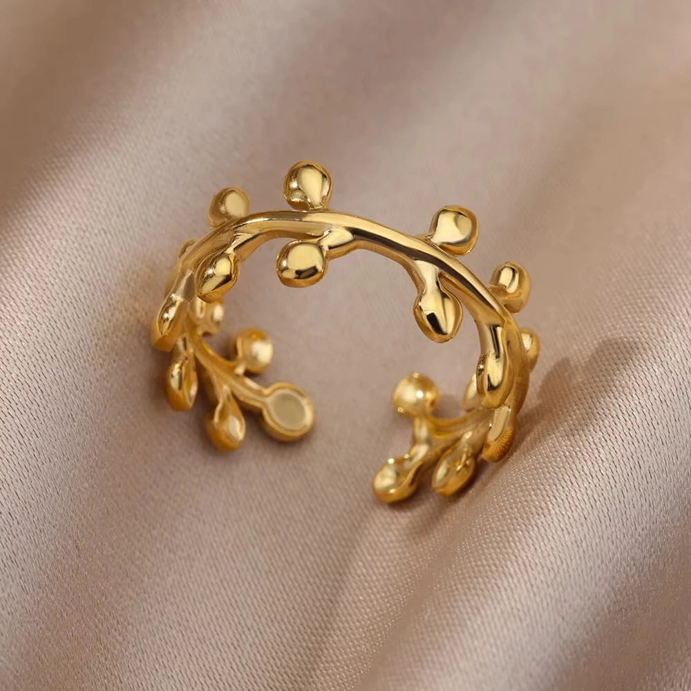 Anillo de circonita de acero inoxidable ajustable con diseño de ojo turco – Anillo de boda geométrico de color dorado para mujer | Regalo de joyería de lujo de moda
