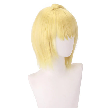 Synthetic Cosplay Wig – Gold Rooted Fiber (Ku-ra Inspired Anime Roleplay Hairpiece, Party Costume Wig)