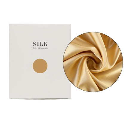 Taie d'Oreiller 100% Soie de Mûrier Pure – Housse de Coussin Double Face Rafraîchissante avec Fermeture Éclair Invisible, Douce et Respirante