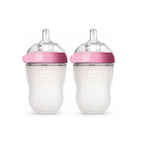 Paquete de 2 Biberones de Silicona sin BPA de 5oz y 8oz para Recién Nacidos y Bebés
