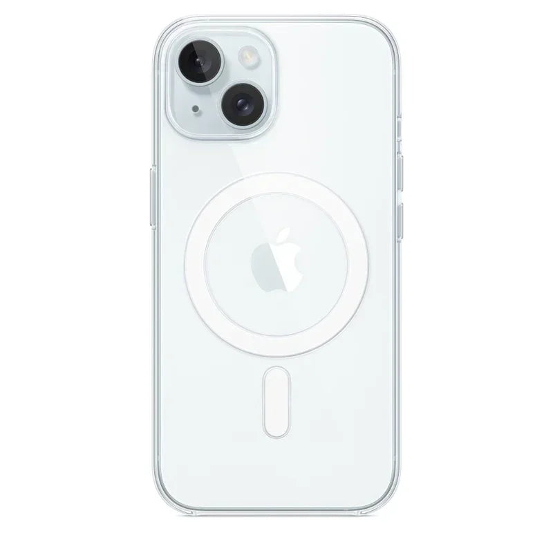 Funda magnética transparente para iPhone 17 Air, 16, 15, 14, 13, 12, 11 Pro Max, Mini, XS y XR – Cubierta protectora de silicona transparente compatible con MagSafe