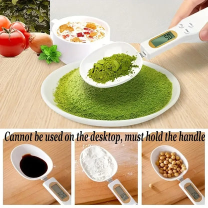 500g 0.1g Digital Kitchen Scale – LCD Electronic Measuring Spoon Scale for Flour, Milk, Coffee & Food, Mini Precision Baking Weighing Tool