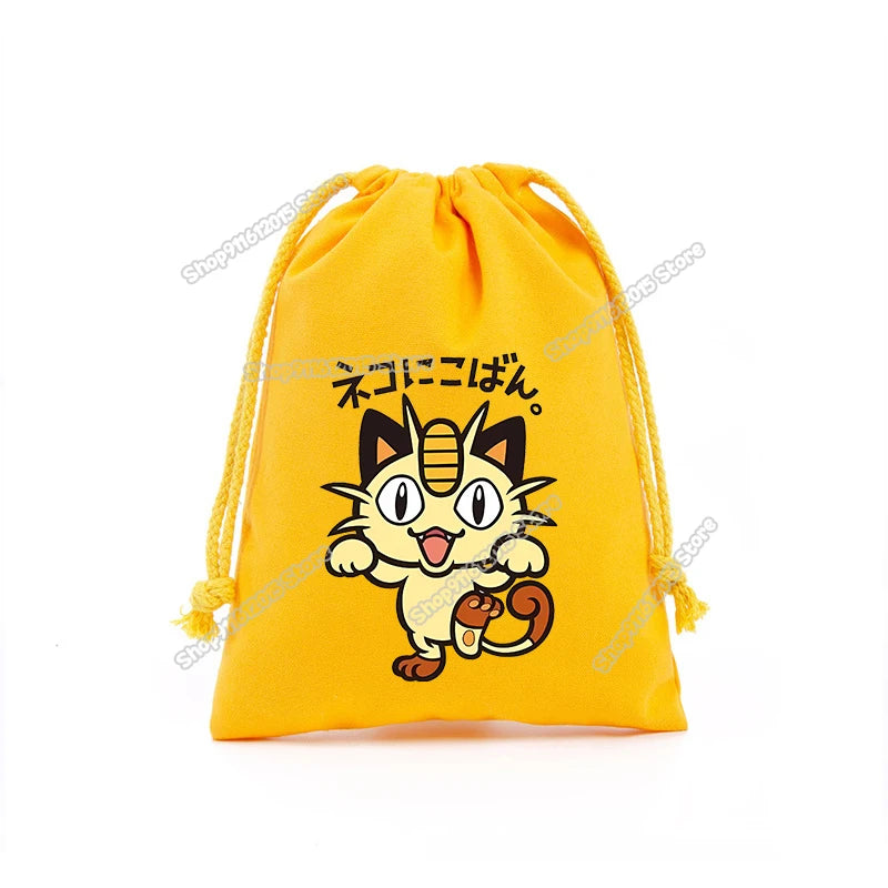 Pokémon Drawstring Storage Bags – Pikachu, Squirtle, Charmander & Charizard Party Gift Pouch