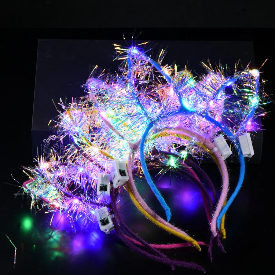 Serre-tête lumineux LED Oreilles de Chat & Lapin – Bandeau lumineux pour Anniversaires, Festivals & Mariages