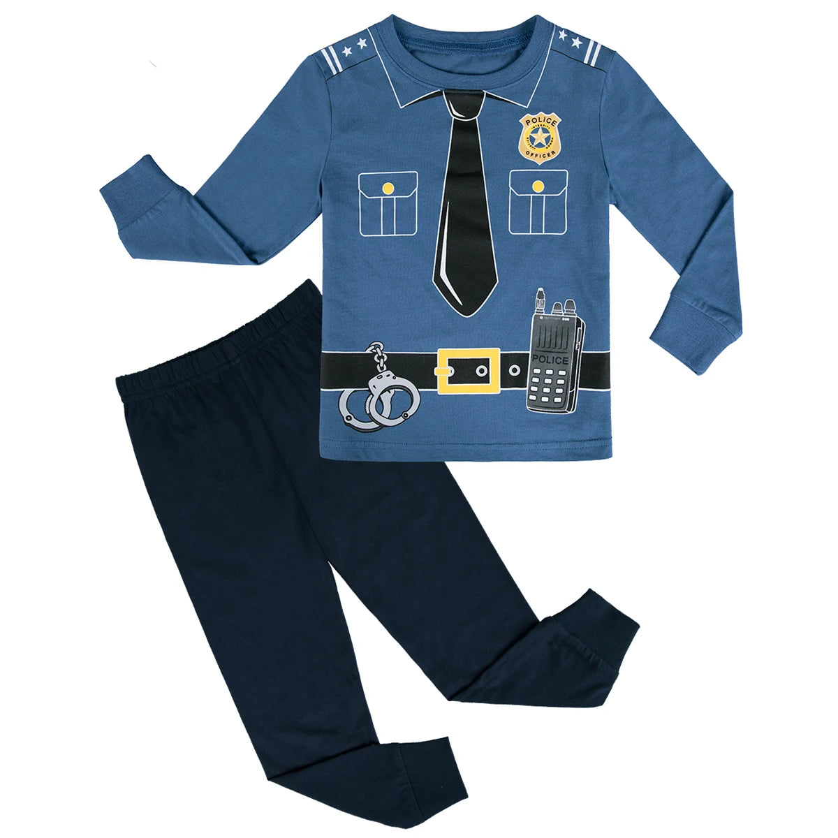 Boys Firefighter & Police Costume Set – Kids Carnival Cosplay Role-Play Outfit for Parties, Dress-Up & Fun Events