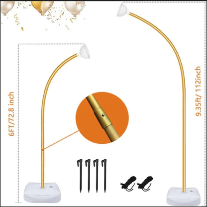 Balloon Arch Kit with Stand – Adjustable Half Arch Balloon Column Frame for Wedding, Birthday & Party Decorations | DIY Balloon Display Set