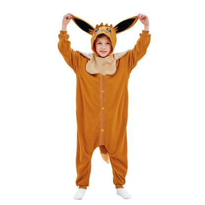 Kids Kigurumi Cosplay Costume – Full Body Onesie Pajamas Sleepwear for Boys & Girls, Halloween, Christmas & Dress-Up Gift Outfit