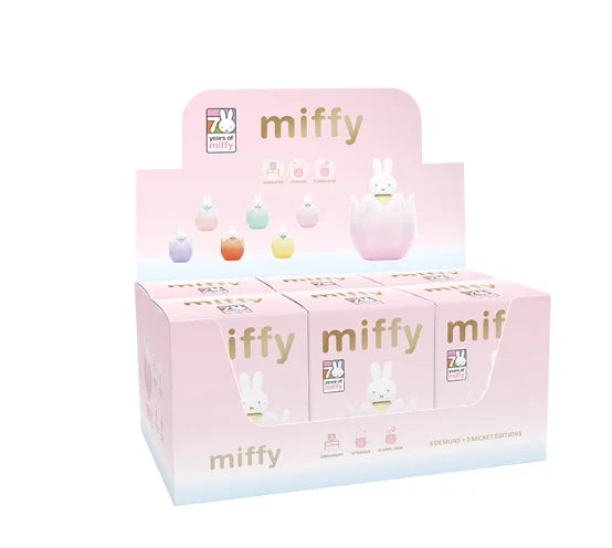 Caja Ciega Original de la Serie Miffy Estilo Antiguo – Minifiguras Lindas de Grano, Adornos Colgantes de Personajes de Anime, Juguetes y Regalos Coleccionables para Festivales