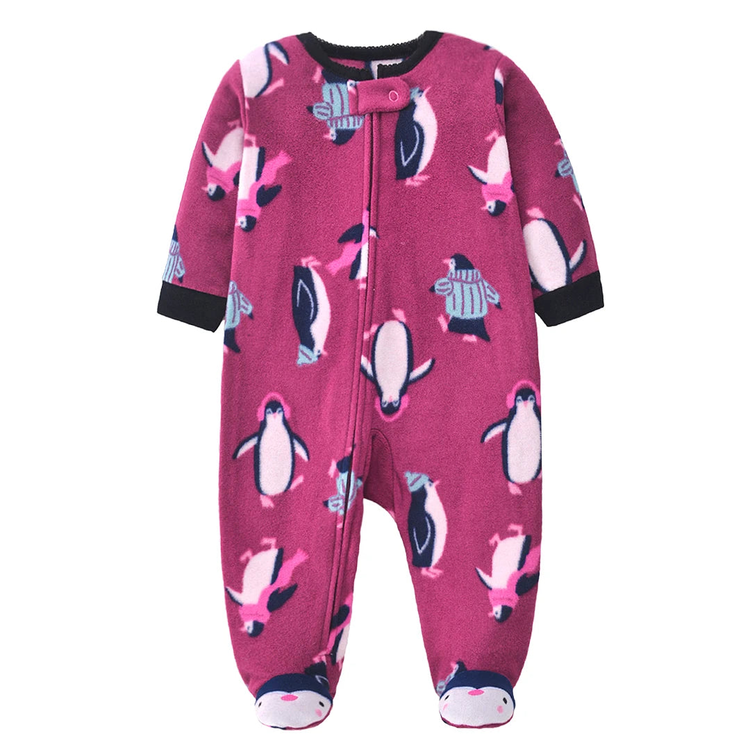 2026 Unisex Baby Fleece Romper – Warm Winter Jumpsuit for Newborn Boys & Girls, Soft Infant Clothing for Babies & Toddlers