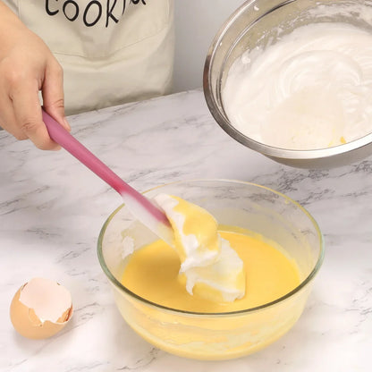 Espátula de silicona resistente al calor - Espátula mezcladora antiadherente para hornear, cocinar, mantequilla y crema