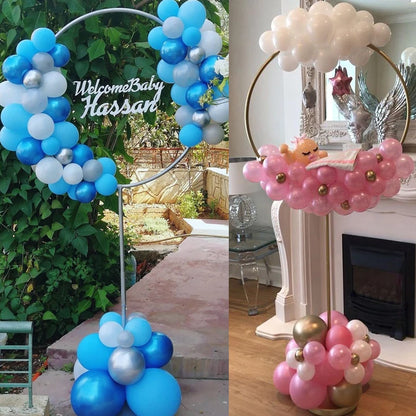 Kit de Soporte de Columna para Globos – Soporte Metálico para Globos con Base para Globos de Látex para Baby Shower, Cumpleaños, Bodas y Decoraciones de Fiestas