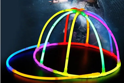 Fiber Optic LED Baseball Cap – 7-Color Luminous Light-Up Hat with USB Rechargeable Design for Parties, Performances & EDC