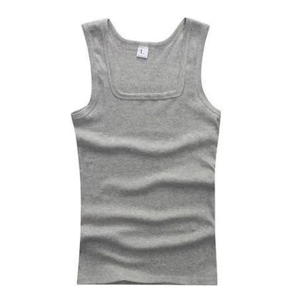 Unisex 100% Cotton Tank Top – Plus Size Sleeveless Fitness Vest for Men & Women, Breathable Gym Workout Shirt