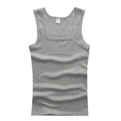 Unisex 100% Cotton Tank Top – Plus Size Sleeveless Fitness Vest for Men & Women, Breathable Gym Workout Shirt