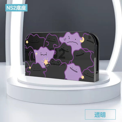 Pokémon Nintendo Switch 2 Protective Case – Split Ditto & Pikachu Anti-Scratch Cover for NS2 Console & Gaming Accessories