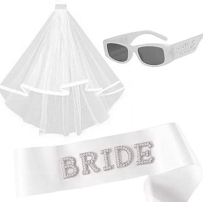 Gafas de sol para la futura novia – Accesorios para despedida de soltera y fiesta nupcial | Divertido regalo de decoración para fiesta de compromiso
