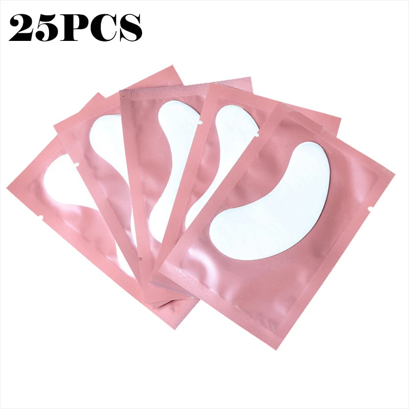 50 PARCHES DE HIDROGEL PARA EXTENSIONES DE PESTAÑAS – Almohadillas para Debajo de los Ojos para Injerto de Pestañas, Aislamiento de Pestañas, Mascarilla Hidratante para Ojos y Tratamiento de Belleza