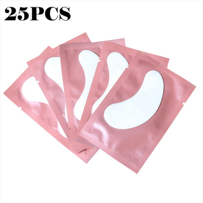 50 PARCHES DE HIDROGEL PARA EXTENSIONES DE PESTAÑAS – Almohadillas para Debajo de los Ojos para Injerto de Pestañas, Aislamiento de Pestañas, Mascarilla Hidratante para Ojos y Tratamiento de Belleza