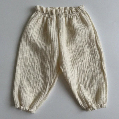 Pantalones de Bebé de Algodón Orgánico – Pantalones Suaves de Muselina Estampados para Recién Nacidos y Niños Pequeños, Parte de Abajo Informal y Adorable para Usar en Primavera, Verano, Otoño e Invierno