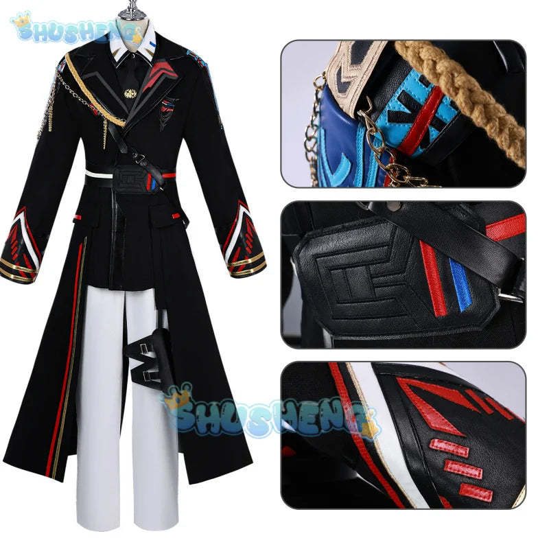 Love and Deepspace Caleb Inspired Cosplay Costume – Farspace Colonel Female Uniform Outfit for Women Halloween, Carnival & Party Roleplay