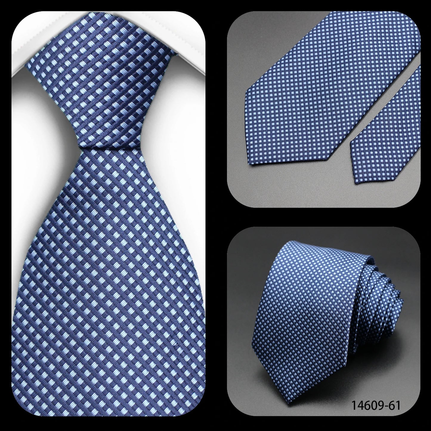 Corbata Floral de Puntos para Hombre – Corbata Casual de Moda Azul Roja Amarilla para Negocios, Bodas y Ocasiones Formales | Accesorio de Regalo