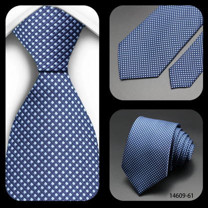 Corbata Floral de Puntos para Hombre – Corbata Casual de Moda Azul Roja Amarilla para Negocios, Bodas y Ocasiones Formales | Accesorio de Regalo