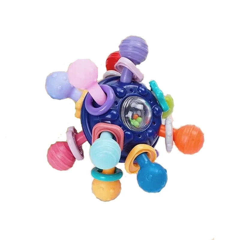 Hochet Girafe – Hochet Musical Sensoriel pour Nouveau-Né (0-12 Mois), Jouet de Dentition pour Bébé, Hochet Musical en Forme de Marteau de Sable pour le Développement et l'Éveil de Bébé