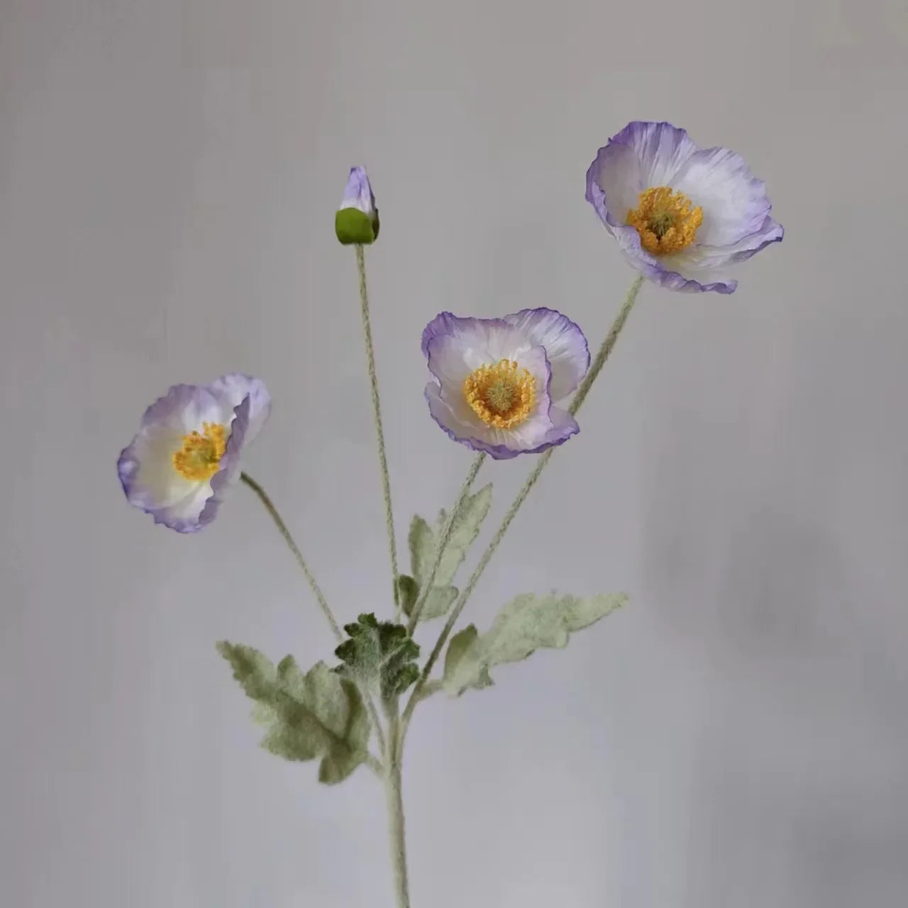 Artificial Poppy Flowers – Realistic Silk Faux Long Stem Flowers for Home Décor, Garden, Wedding Bridal Bouquets, Party Decoration & DIY Floral Arrangements