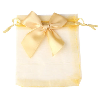 10/20/50PCS Organza Drawstring Gift Bags with Bow – Jewelry, Candy & Party Favor Pouches for Weddings, Christmas & Special Events