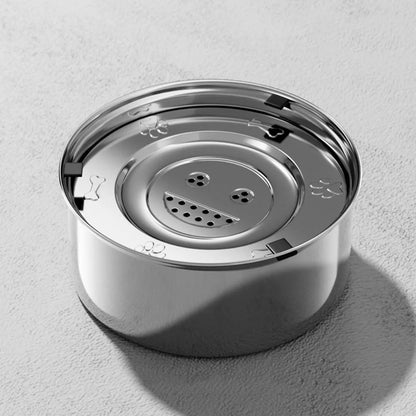 Stainless Steel Dog Water Bowl – Anti-Spill & Anti-Splash Portable Pet Water Feeder with Non-Slip Base for Outdoor Travel