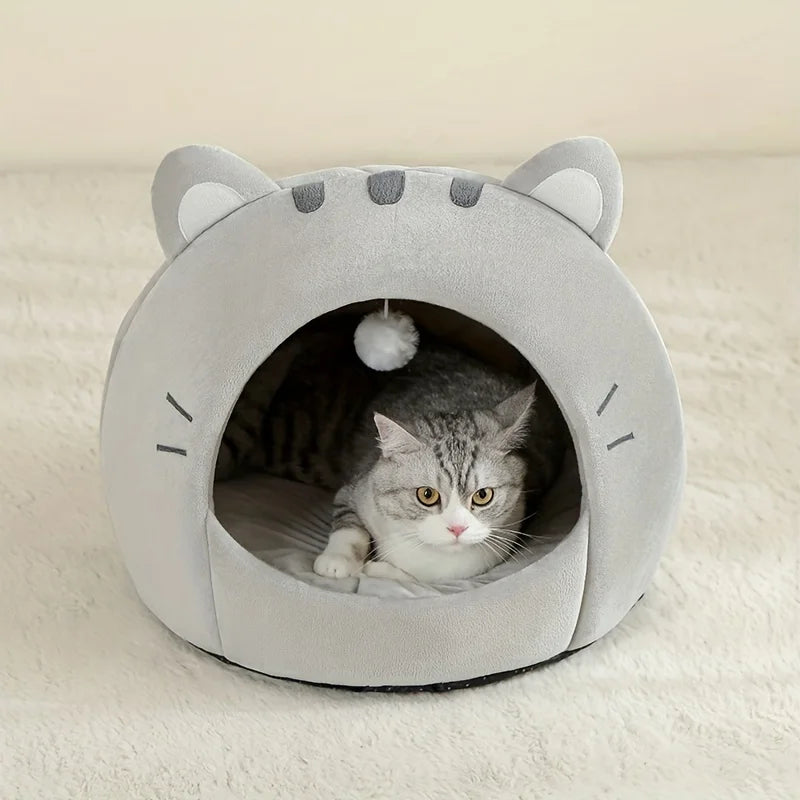 Panier dôme pour chat, niche pour chien, canapé douillet, tente de couchage douce pour petits et moyens chats et chiens