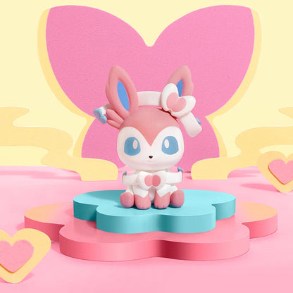 Pokémon Anime Poké Ball Action Figures – Mini Dolls (Dragonite, Sylveon, Gengar, Vulpix) Genuine Original Model Ornament Toy Gift
