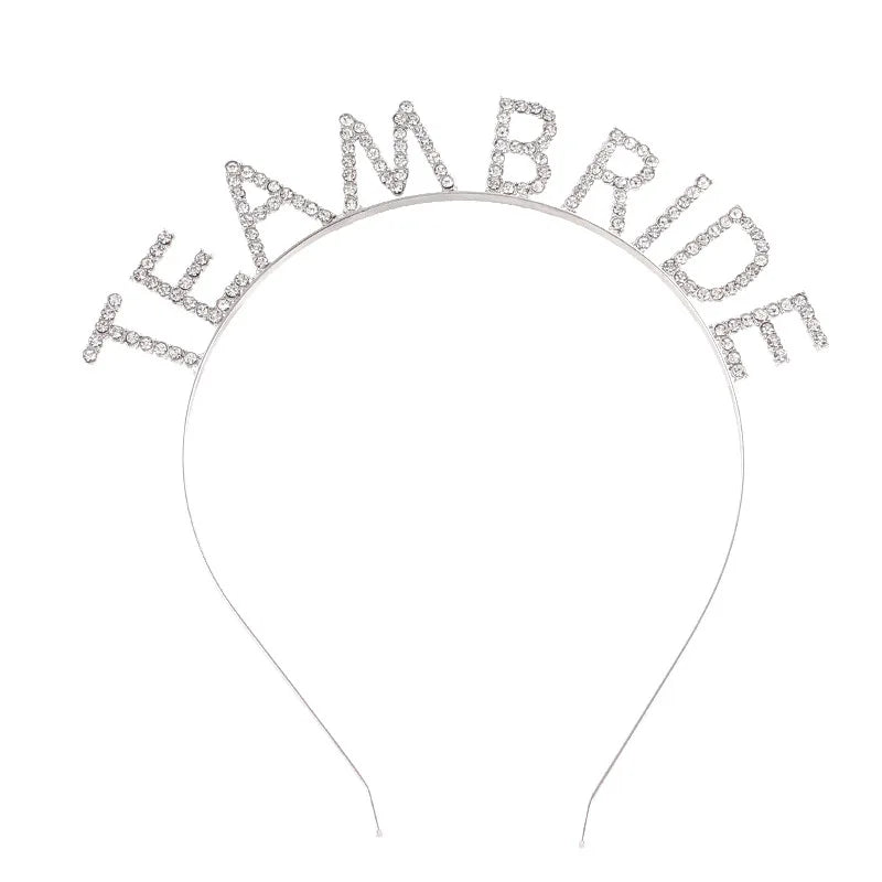 BRIDE Crystal Headband – Bridal Hair Accessory for Weddings, Bachelorette Parties & Bridesmaids