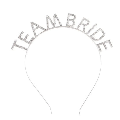 BRIDE Crystal Headband – Bridal Hair Accessory for Weddings, Bachelorette Parties & Bridesmaids