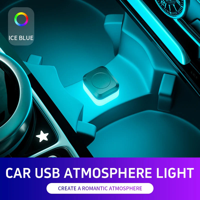 Universal USB LED Car Interior Ambient Light – Plug & Play Mood Lamp for Reading & Interior Décor