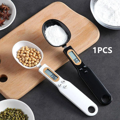 500g 0.1g Digital Kitchen Scale – LCD Electronic Measuring Spoon Scale for Flour, Milk, Coffee & Food, Mini Precision Baking Weighing Tool