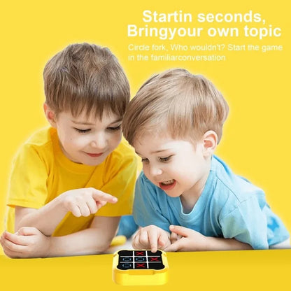 Jeu d'échecs et de morpion électronique – Jeu de société stratégique multifonctionnel pour enfants, jouet interactif d'entraînement cérébral, puzzle logique éducatif et cadeau d'activité parent-enfant amusante