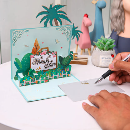 3D Pop-Up Thanksgiving Greeting Card – Thank You Card for Family, Friends, Appreciation & Holiday Wishes