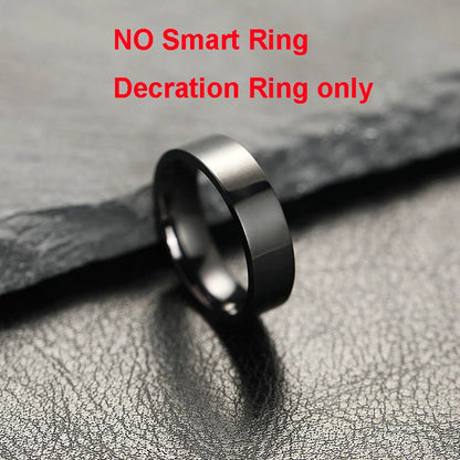 HT30 Smart Ring with Touch Display – Call ID Reminder, Tasbih Counter & Health Manager, 5ATM Waterproof Multiple Sport Modes for Men & Women